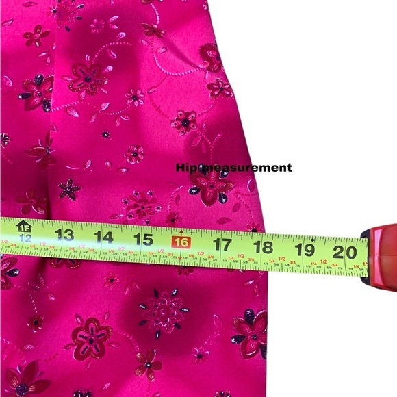 Jolibel Petite Vintage Vibrant Summer Dress, Wrinkle Free, Lined,Formal - Picture 10 of 11